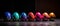 Vibrant Hand-painted Easter Egg Lineup. Generative AI