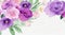 Vibrant Hand-Painted Watercolor Floral Background.