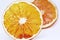 Vibrant, healthy dehydrated orange slices