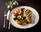 Vibrant Healthy Meal: Grilled Chicken and Fresh Veggies Showcase