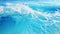 Vibrant high resolution aerial view of sea waves splashing on a beautiful sandy beach shore