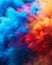 Vibrant holi paint powder explosion creates a colorful symphony against a dark sky backdrop
