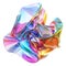 Vibrant holo abstract 3D shape, captivating images showcasing holographic textures and dynamic forms, a mesmerizing