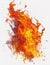 Vibrant illustration of dynamic fire flames, ideal for backgrounds, wallpapers and graphic designs