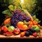 Vibrant Illustration of Freshly Harvested Produce