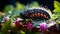 Vibrant Insect On Spiky Plant: Stunning Macro Shot Of Small Tortoiseshell Butterfly