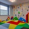 A vibrant and interactive playroom with a climbing wall, a slide, and a dedicated reading nook2, Generative AI