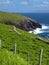 Vibrant irish scenic coastal seascape