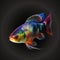 Vibrant Isolated Fish for Posters and Web Design.