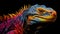 Vibrant Komodo Dragon: A Colorful Iguana With Bright Spots