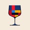 Vibrant Lambic Logo: Bauhaus Simplicity Meets Mondrian-inspired Colors