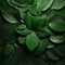 Vibrant Leaf Background With Realistic Chiaroscuro - Inspired By Biomimicry