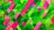 Vibrant Lime Green and Hot Pink Geometric Mosaic Pattern