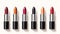 Vibrant Lipstick Collection: A Fusion Of Realistic Detailing And Distinctive Character Design