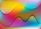 Vibrant liquid gradient, shiny waves abstract background