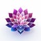 Vibrant Lotus Flower Illustration In Gradient Colors