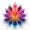 Vibrant Lotus Flower: Psychedelic Artwork With Neon Colors