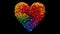 Vibrant Love: Colorful Paper Hearts in Full Spectrum