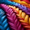 Vibrant Macro Shot of Fabric Texture