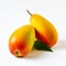 Vibrant Mango Fruits On White Background