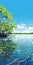 Vibrant Mangrove Illustration With Detailed Marine Views