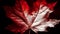 Vibrant maple leaf, autumn beauty in nature generated by AI