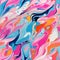 Vibrant Marble Painting With Detailed Backgrounds And Flowing Forms