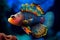 Vibrant Marine fish colorful. Generate Ai