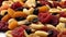 A vibrant medley of dried fruits and nuts