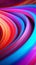 A vibrant and mesmerizing spiral design on a multicolored background. Generative ai