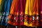 Vibrant Mexican colorful skirt closeup. Generate Ai