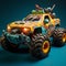 Vibrant Monster Car: Realistic Renderings And Aggressive Design