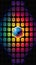 Vibrant Mosaic Disco Ball: Abstract Minimalism Inspired By Victor Vasarely