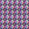 Vibrant mosaic seamless pattern