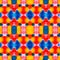 Vibrant Multicolored Geometric Seamless Pattern