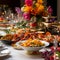 Vibrant and Multicultural Wedding Banquet with Traditional Dishes