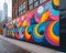 A vibrant mural painting on an urban wall