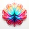 Vibrant Neon Wave: Abstract Paper Flower Artwork
