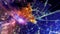 Vibrant New Year\\\'s Eve Celebration on Earth from Space, Made with Generative AI