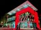 Vibrant night view of the iconic Coca-Cola Store in Orlando, Florida