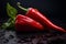 Vibrant Organic red pepper. Generate Ai