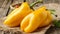 Vibrant organic yellow bell pepper texture for an enticing and natural background
