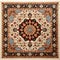 Vibrant Oriental Rug On White Background - Persian Carpet