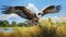 Vibrant Osprey In Hyper-realistic Photo: A Colorful Display Of Nature\\\'s Beauty