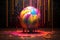 Vibrant Paint glob 3d art. Generate Ai