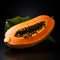 Vibrant Papaya Photo On Dark Background - Stunning Colorism