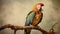 Vibrant Parrot A Captivating Fine Art Portraiture