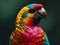 Vibrant Parrot Portrait