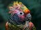 Vibrant Parrot Portrait