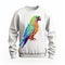 Vibrant Parrot Sweater: A Colorful And Realistic Fashion Statement